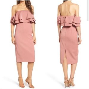 NWOT KEEPSAKE The Label Two Fold Dress Dusty Pink Dress Size XS